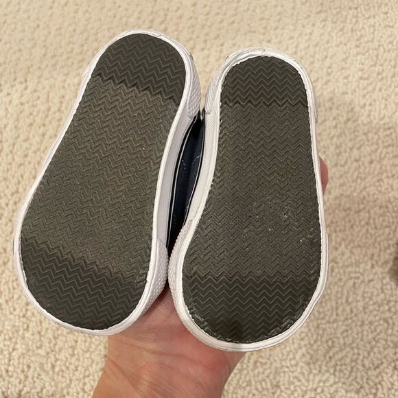 EUC Sperry HALYARD Boys CRIB Shoes Sz. 2M NAVY - Picture 4 of 5